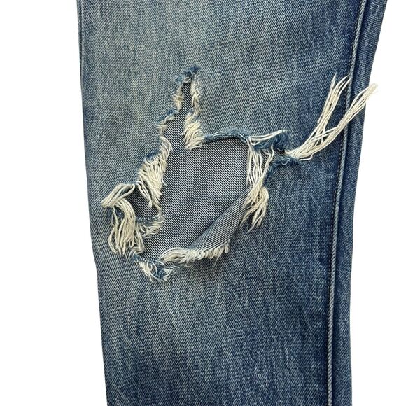 Levis 501 Jeans Womens SELVEDGE White Oak Cone Denim Button Fly Skinny 26 x 28 - Picture 6 of 16